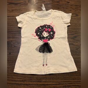 Charming Cream Kids Graphic Tee
